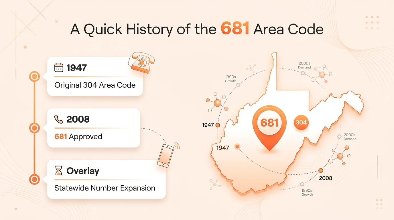 A Quick History of the 681 Area Code