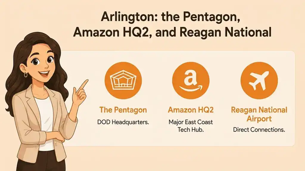 Arlington: the Pentagon, Amazon HQ2, and Reagan National