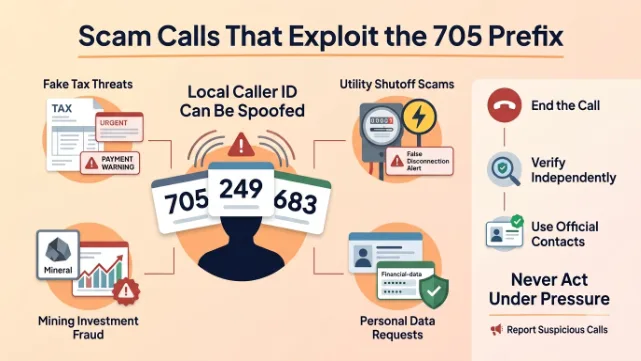 Scam Calls That Exploit the 705 Prefix