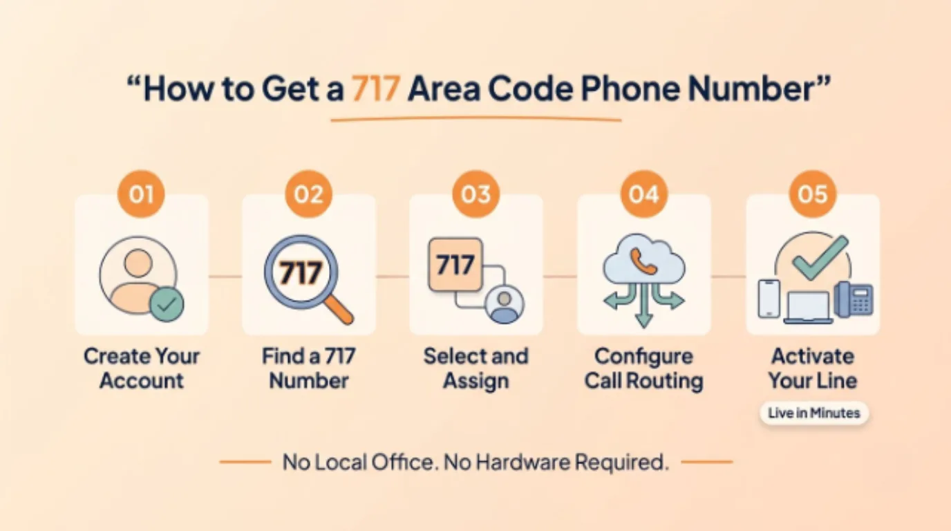 How to Get a 717 Area Code Phone Number