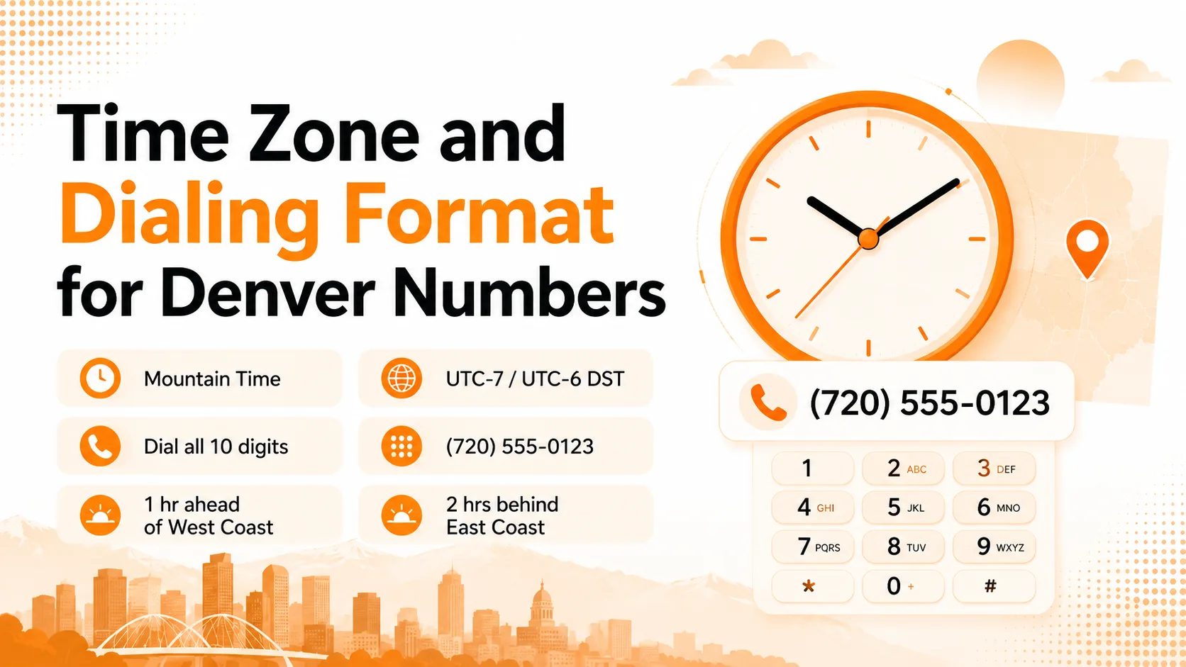 Dialing a 720 area code Denver number from outside the United States