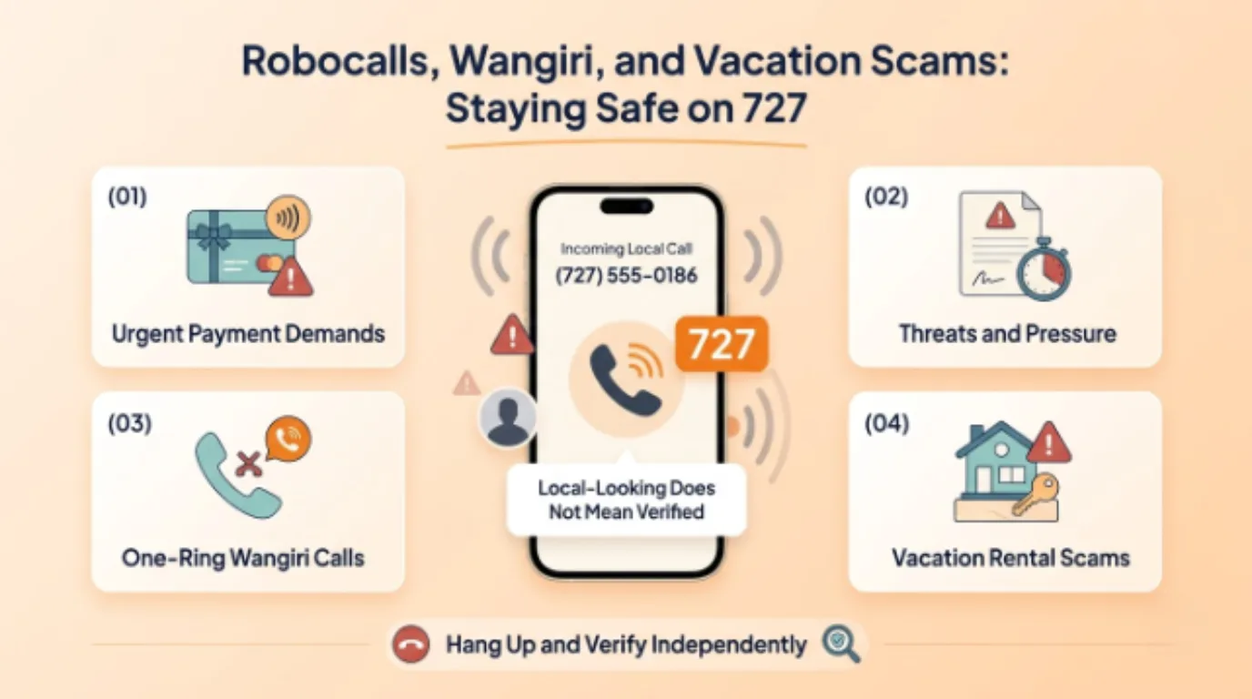 Robocalls, Wangiri, and Vacation Scams: Staying Safe on 727