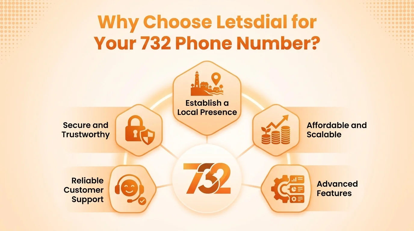 Why choose letsdial for a 732 number
