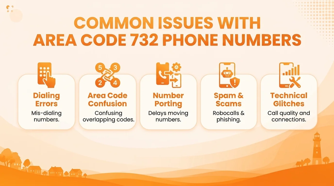 Common issues with the 732 area code