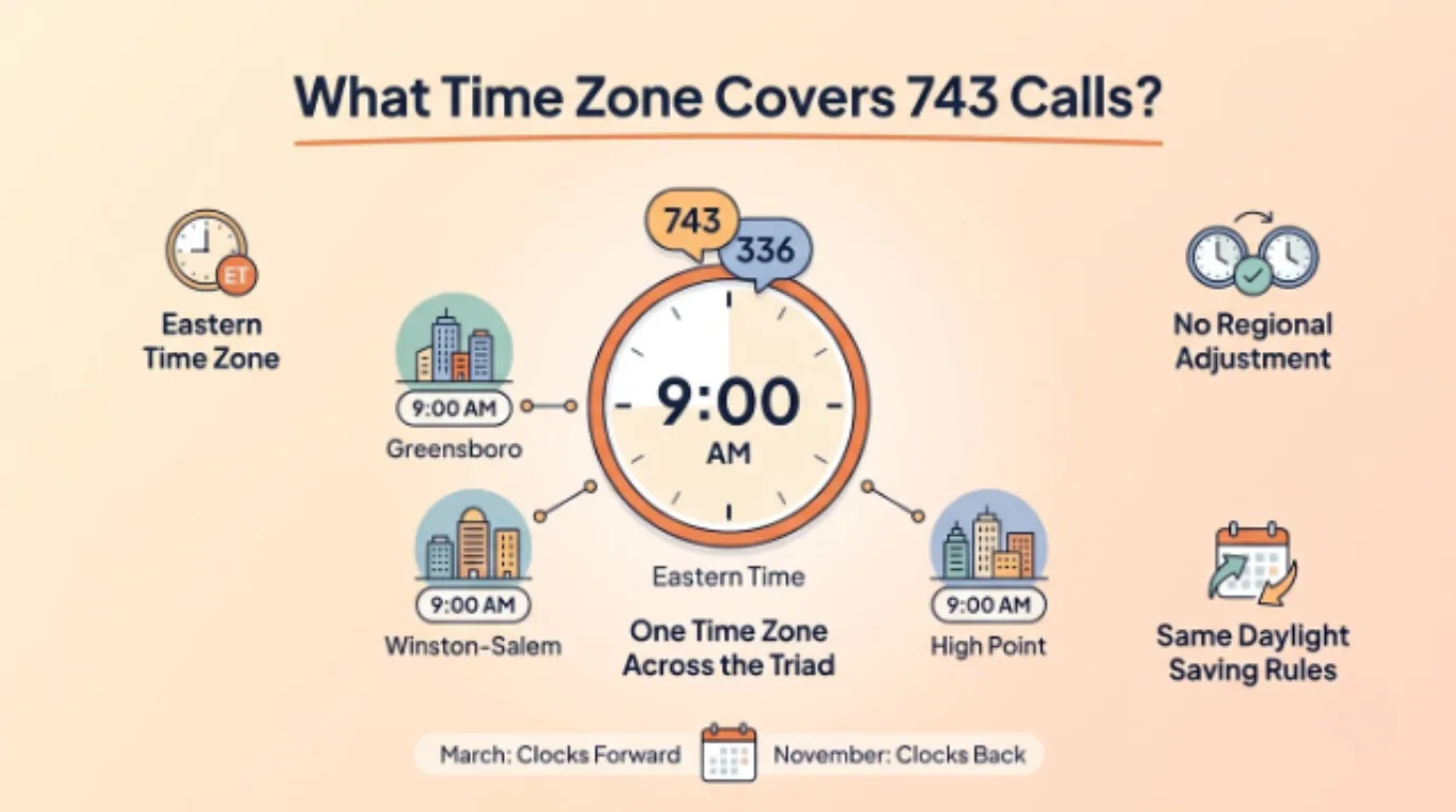 What Time Zone Covers 743 Calls?