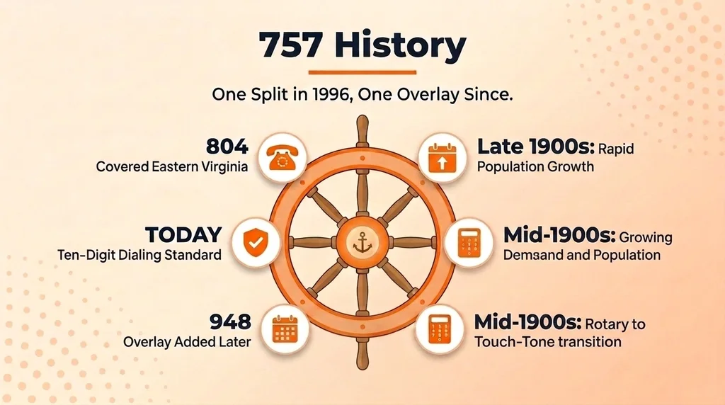 757 History — area code 757