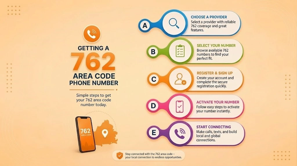 What the 762 area code covers across Georgia