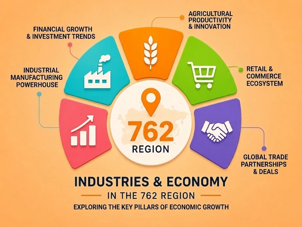 Industries and economy in the 762 region