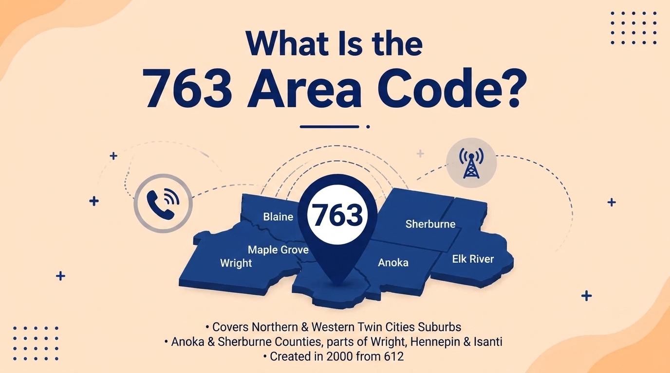 What is the 763 area code in Minnesota's northwest Twin Cities suburbs