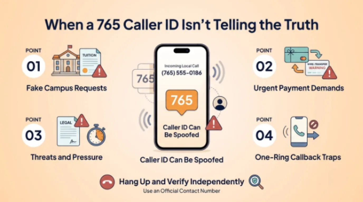 When a 765 Caller ID Isn't Telling the Truth