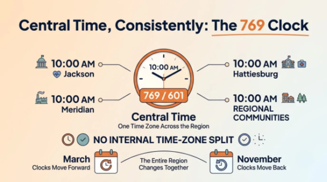 Central Time, Consistently: The 769 Clock