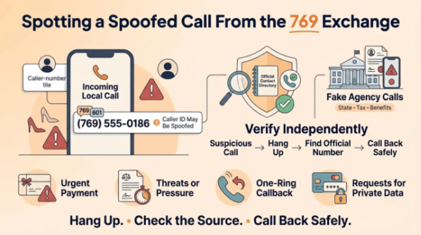 Spotting a Spoofed Call From the 769 Exchange
