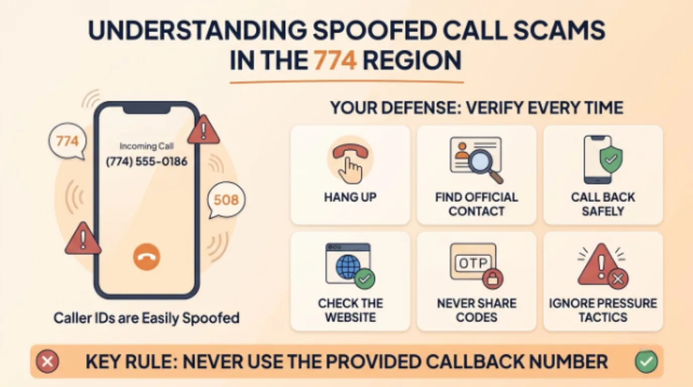 Spoofed Calls to Watch for in the 774 Region