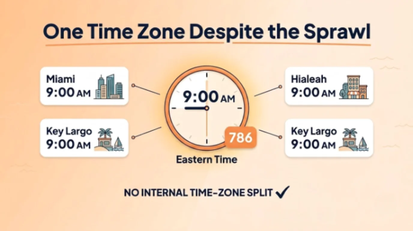 One Time Zone Despite the Sprawl