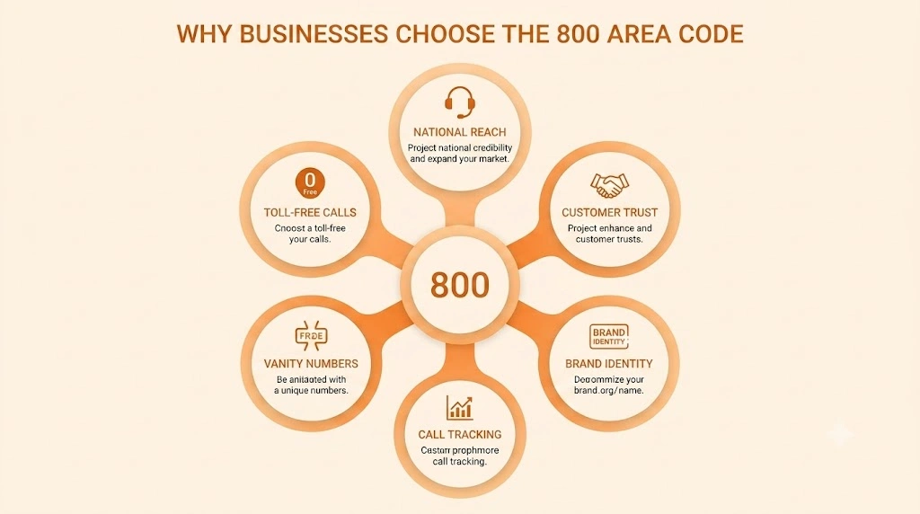 Why businesses choose the 800 area code
