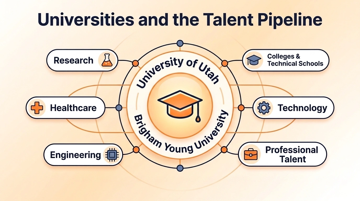 Universities and the talent pipeline feeding the 801 area code economy