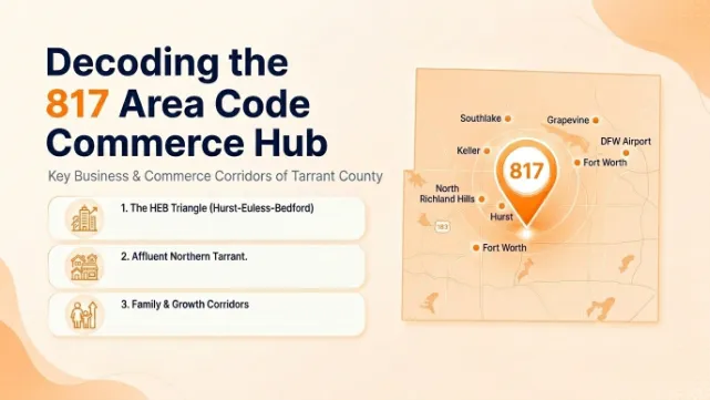 817 area code since 1947 — phone number format and time zone