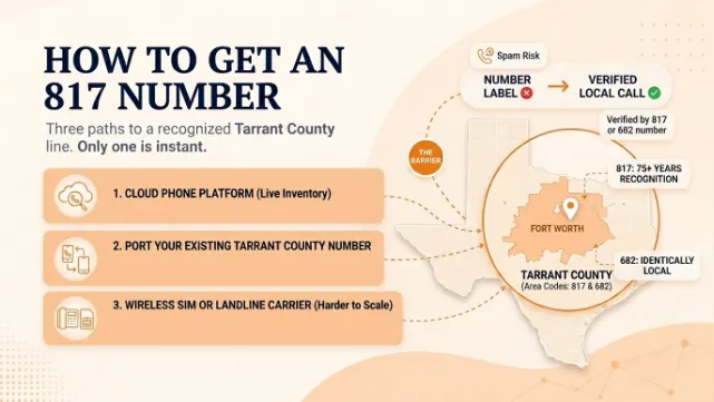 How to get an 817 area code number and build call trust