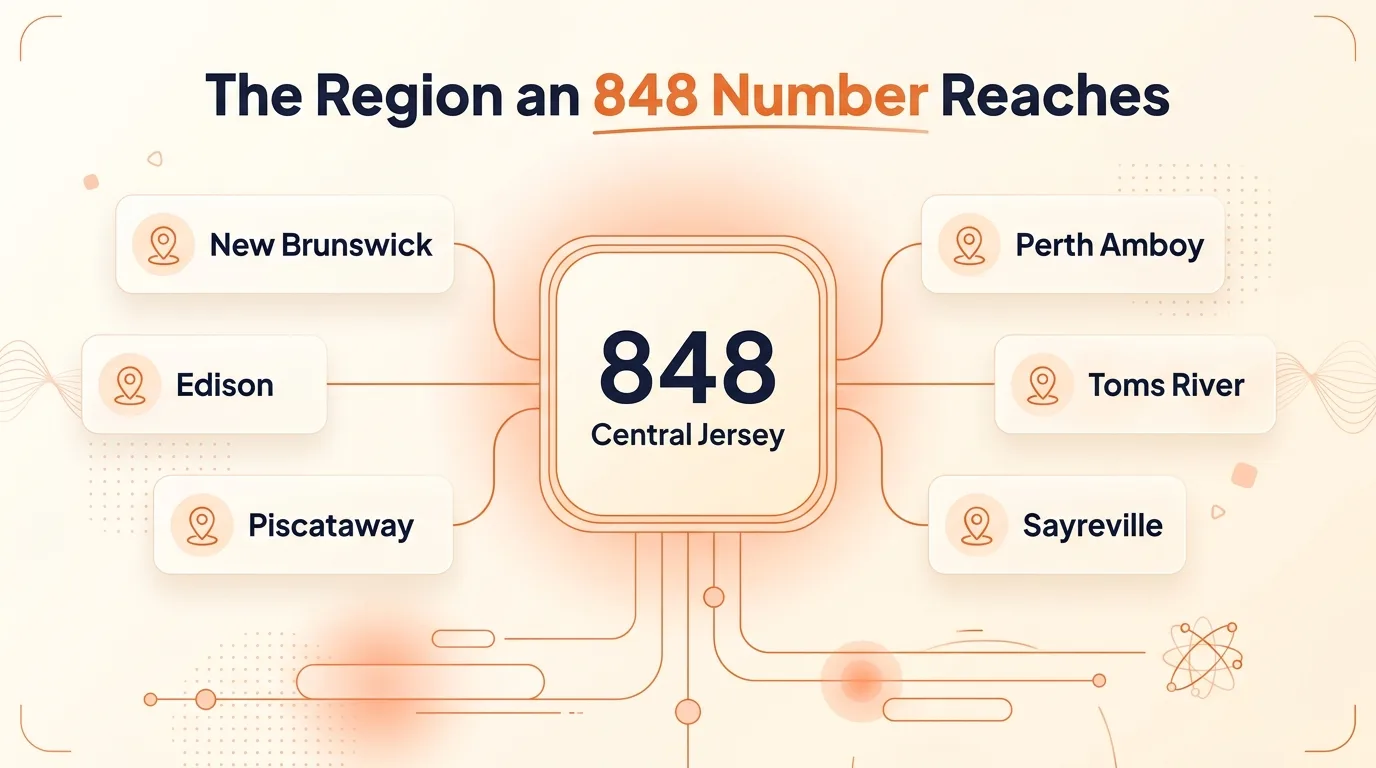 The region an 848 reaches