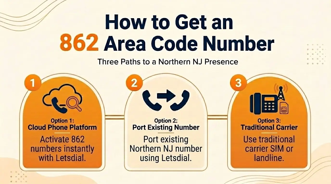 How to get an 862 area code number and build call trust
