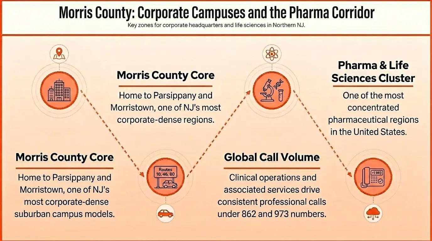 Newark, Morris County, and the Pharma Corridor