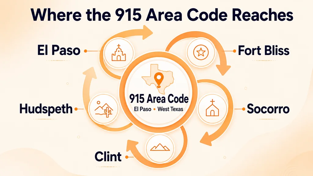 Where the 915 Area Code Reaches — area code 915
