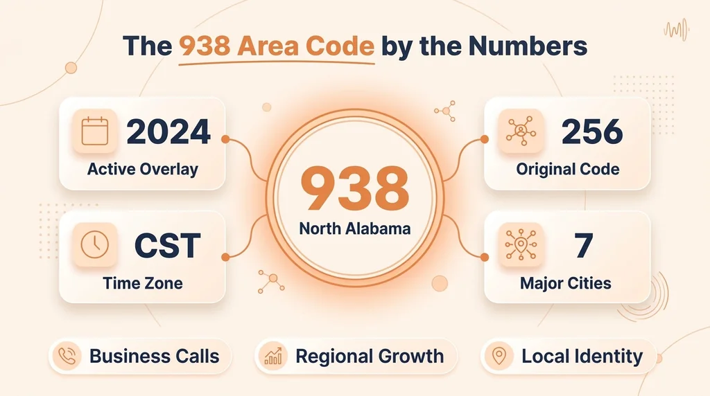 The 938 Area Code by the Numbers — area code 938