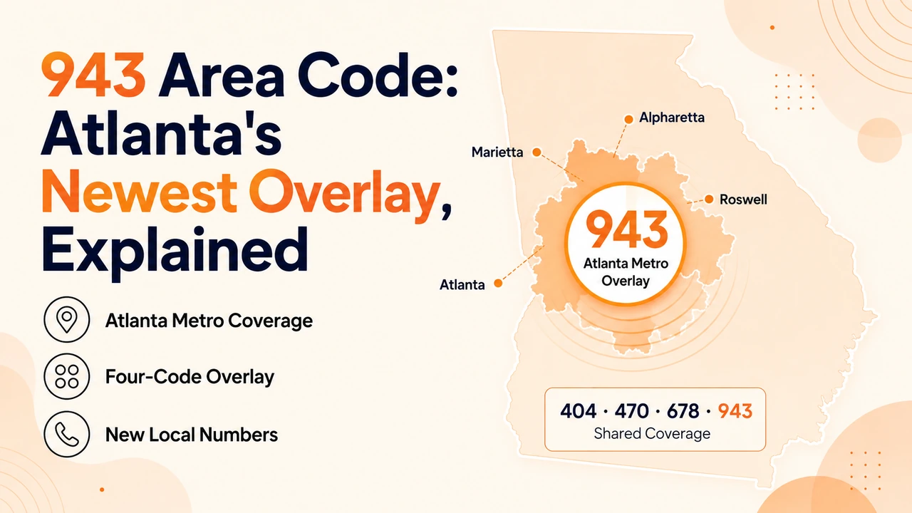 943 Area Code Atlanta Newest Overlay Banner