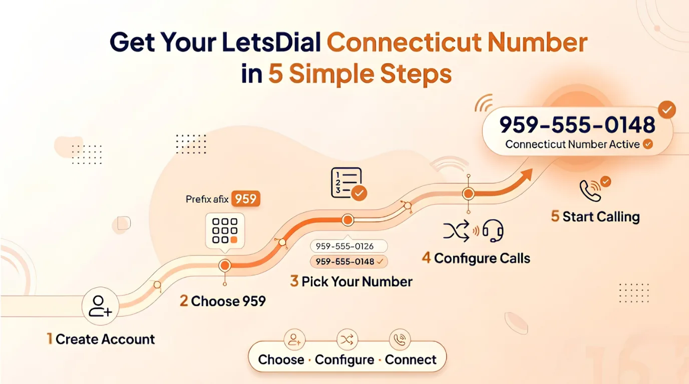 Get Your LetsDial Connecticut Number in 5 Simple Steps