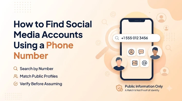 find social media accounts banner