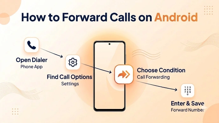 How to forward calls on Android — Phone app, Settings, Call Forwarding