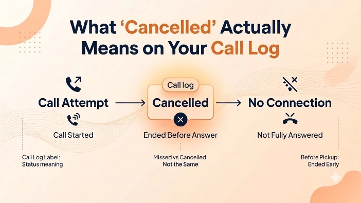 What "Cancelled" Actually Means on Your Call Log