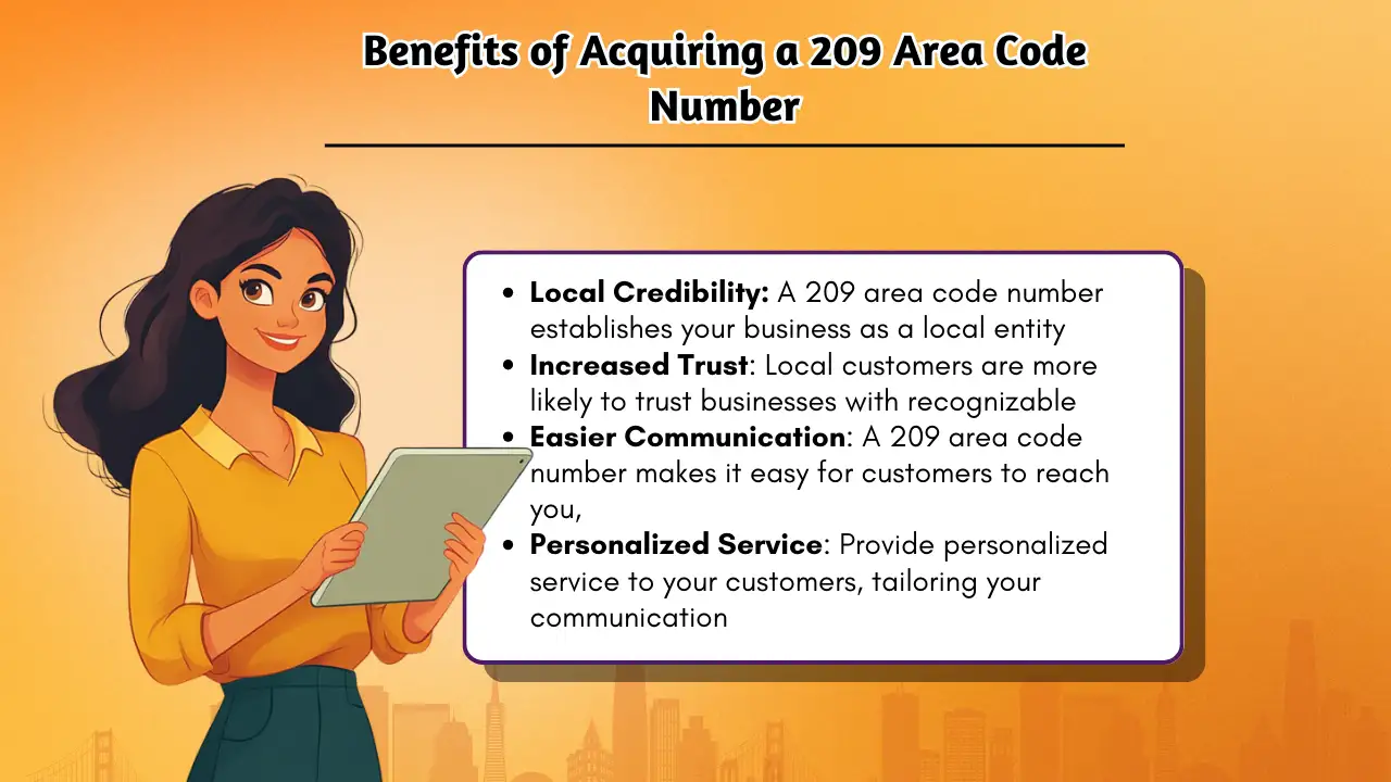 Benefits of Acquiring a 209 Area Code Number