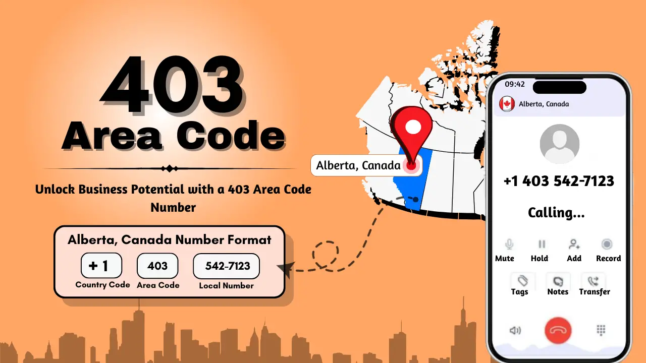 Obtenga un número de código de área 403 para su empresa en Alberta