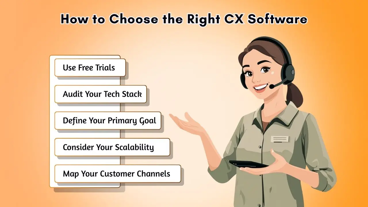 Selecting a perfect CX tool.