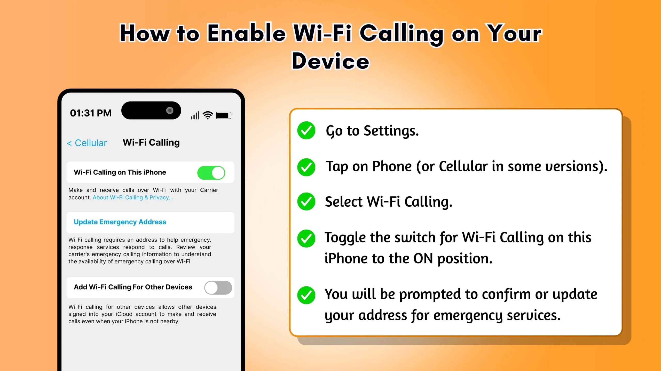 How to Enable Wi-Fi Calling